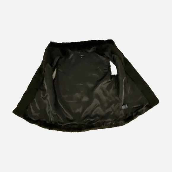 Edit by Jeanne Beker Faux Fur Vest Dark Brown Size Medium Retro Streetwear - Picture 5 of 13